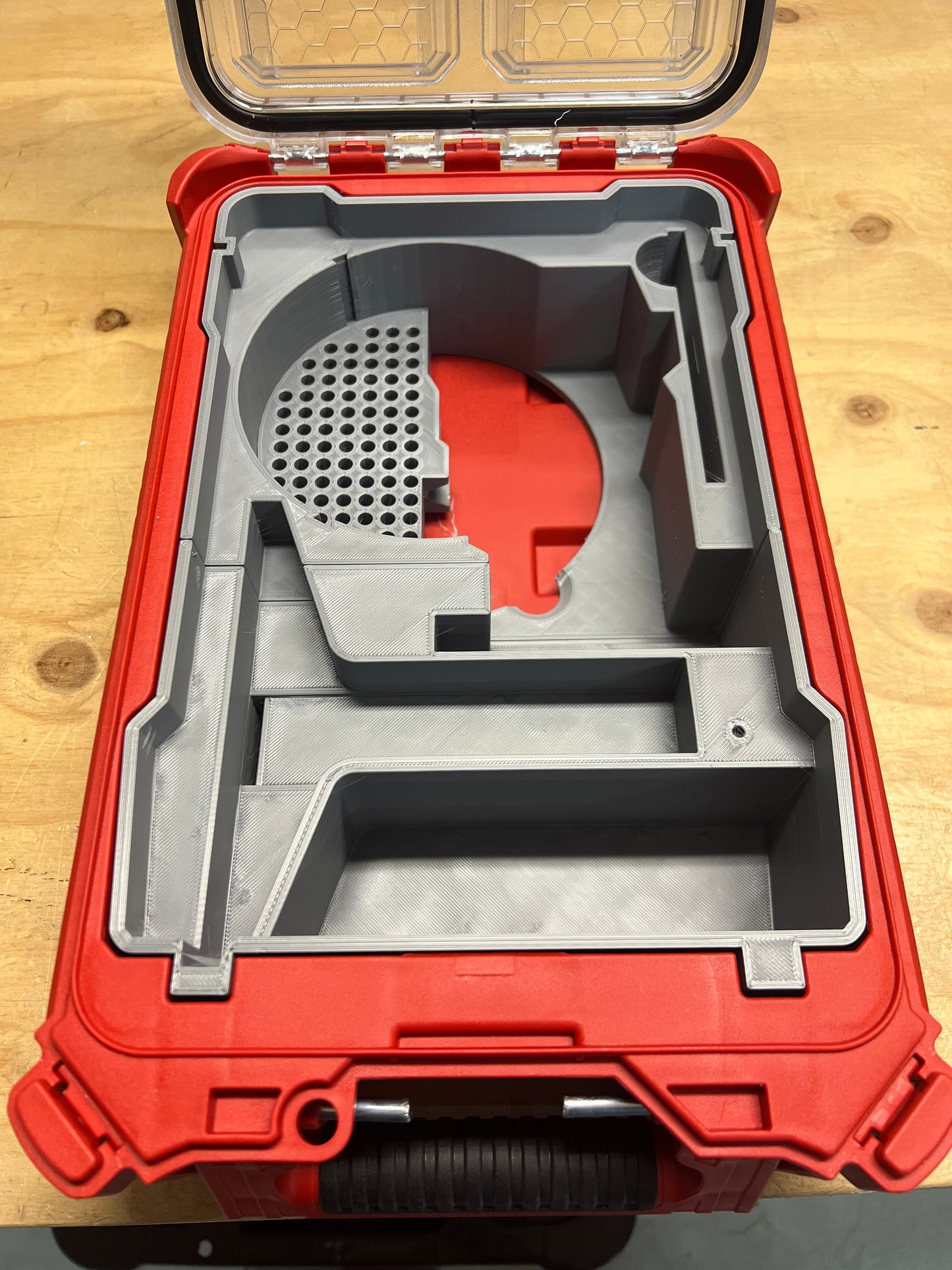 Packout case insert for Milwaukee Trim Router